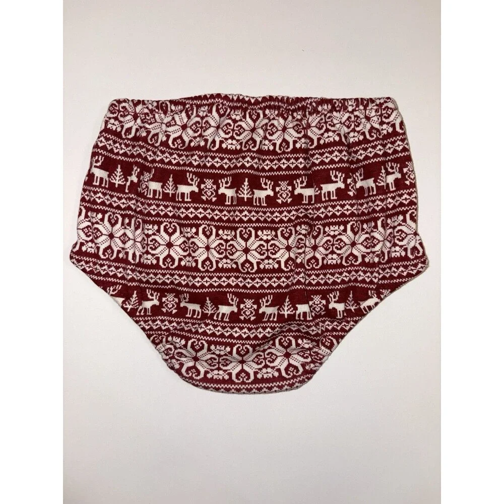 Ralph Lauren Baby Diaper Cover Christmas Bloomers 9 Months